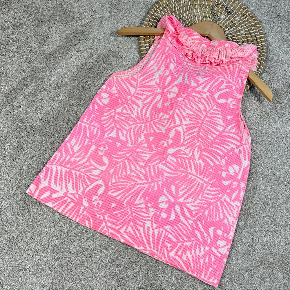 Kate Spade New York Bonnie Botanical Pink Top Blouse Sleeveless Size 4 - Picture 4 of 9